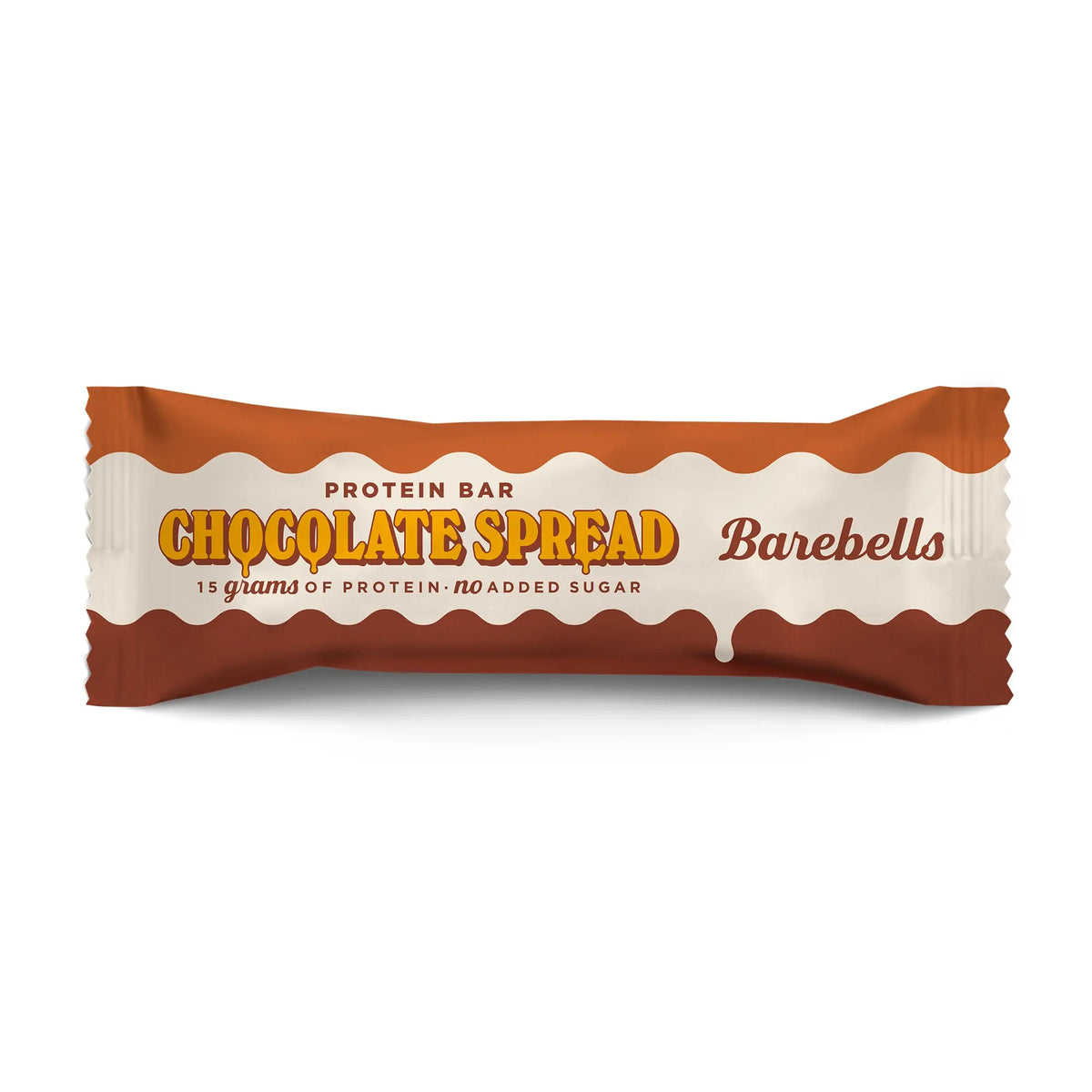Barebells Soft Protein Bar 45 g i brun och vit förpackning för smaken Chocolate Spread.