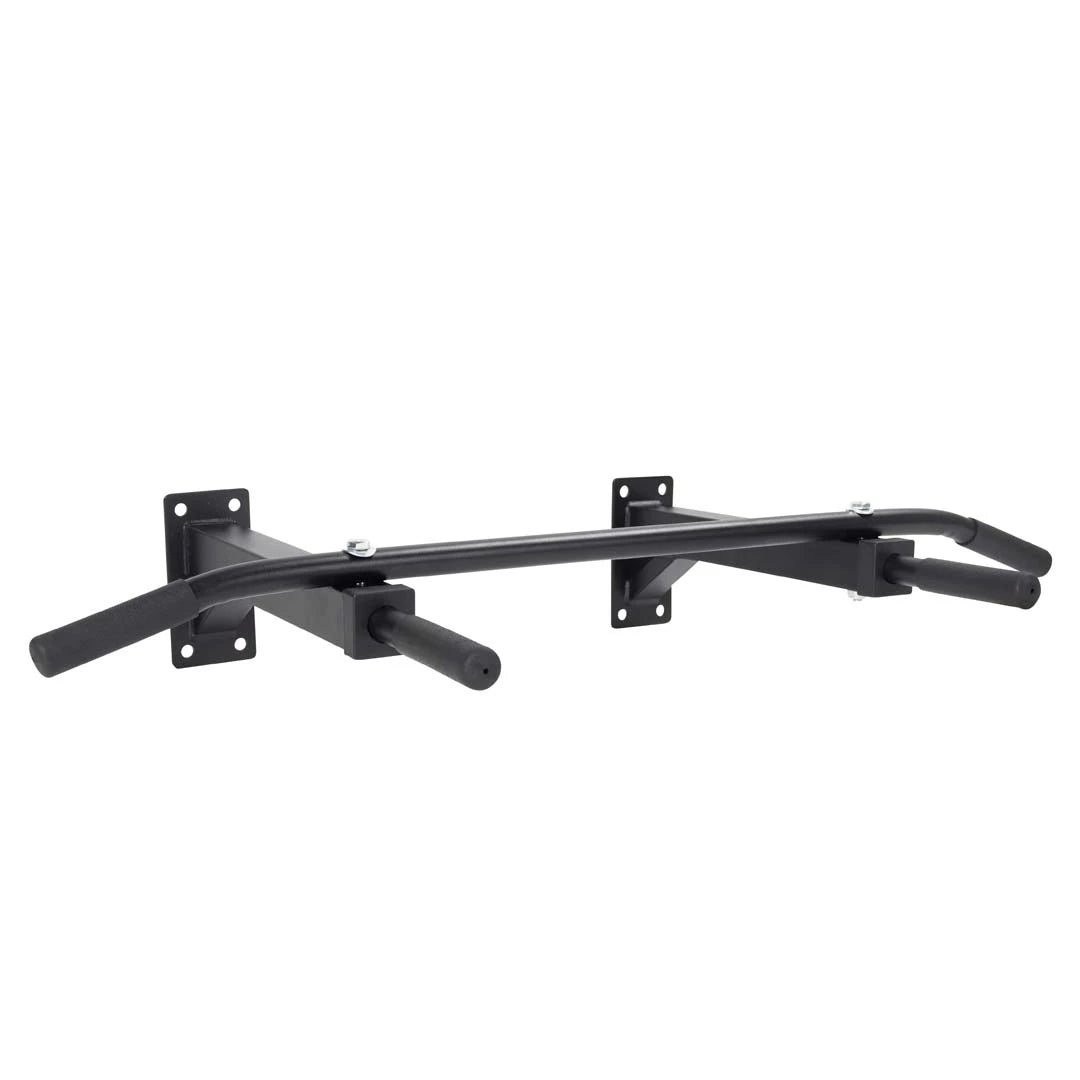 Virtufit Chin Up Bar Wall Mount, en svart chinsstång i stål för väggmontering med vadderade handtag för hemmagym., bild 1 av 1