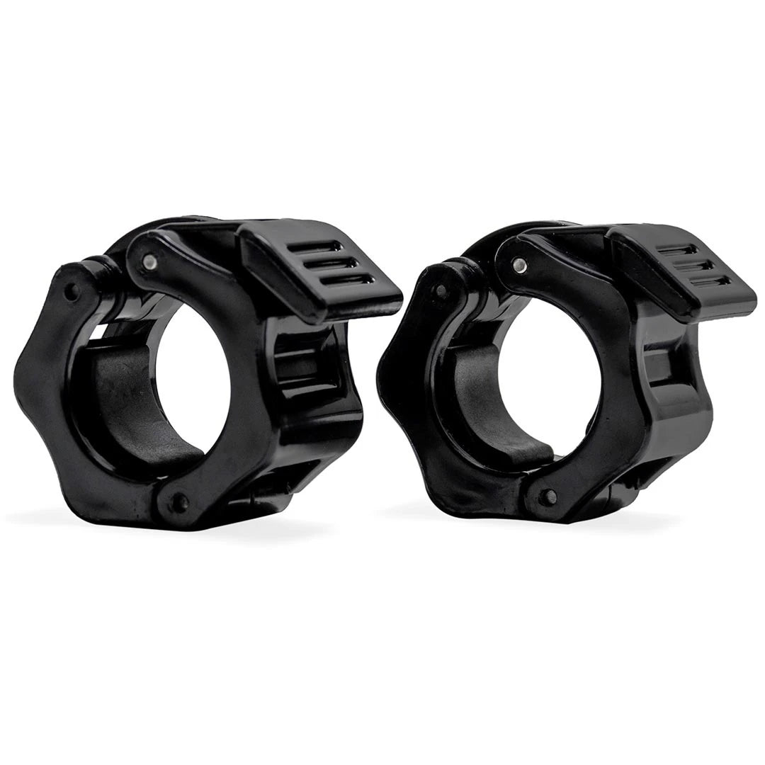 Virtufit Jaw Lock Collar 30 mm Black är två svarta viktlås i nylon för snabb och säker låsning av skivstänger., bild 1 av 1