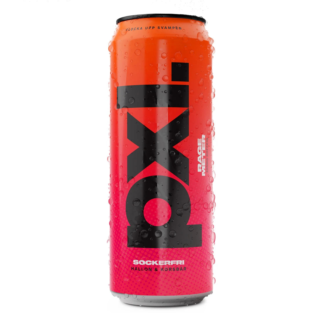 PXL Energy Final Fantasy 500 ml i en orange och rosa burk täckt av vattendroppar för smaken Rage Meter., bild 4 av 8
