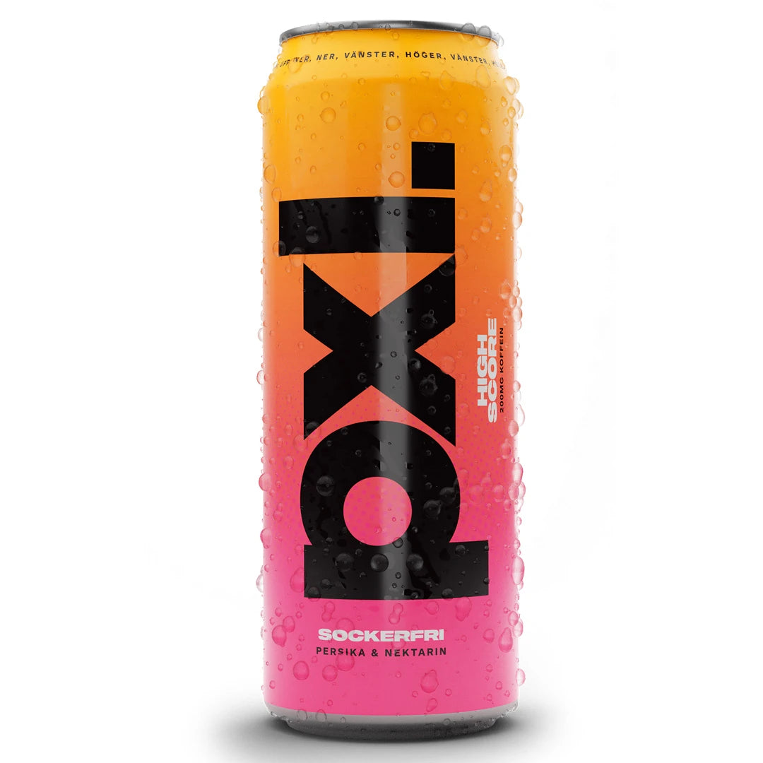 PXL Energy Final Fantasy 500 ml kolsyrad dryck i en orange och rosa burk för smaken High Score., bild 6 av 8