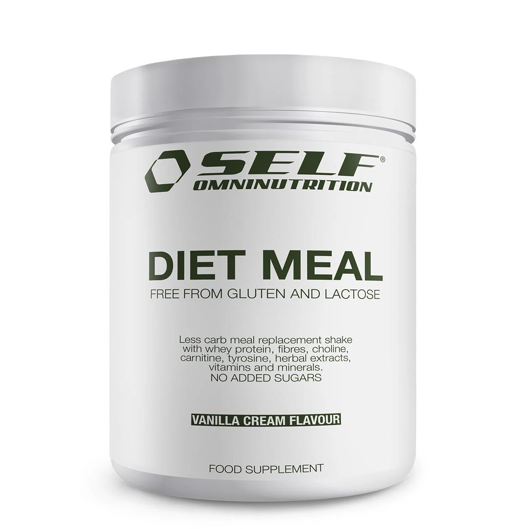 Self Omninutrition Diet meal 500 g måltidsersättning i pulverform, vit burk med smaken Vanilla Cream., bild 1 av 1