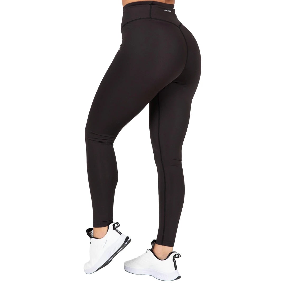Gorilla Wear Arizona Sports Leggings Black, svarta träningstights med hög midja och tight passform., bild 3 av 6
