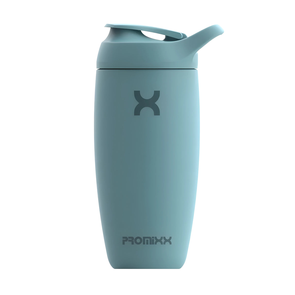 ProMixx Pursuit Double Wall Steel 550 ml isolerad shaker i blågrön soft-touch silikon med sportlock., bild 1 av 5