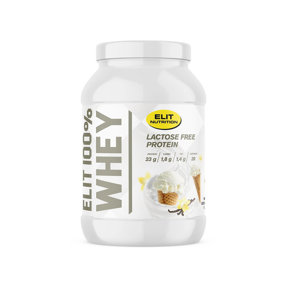 Elit Nutrition 100% Whey Laktosfri 900 g, bild 2 av 3