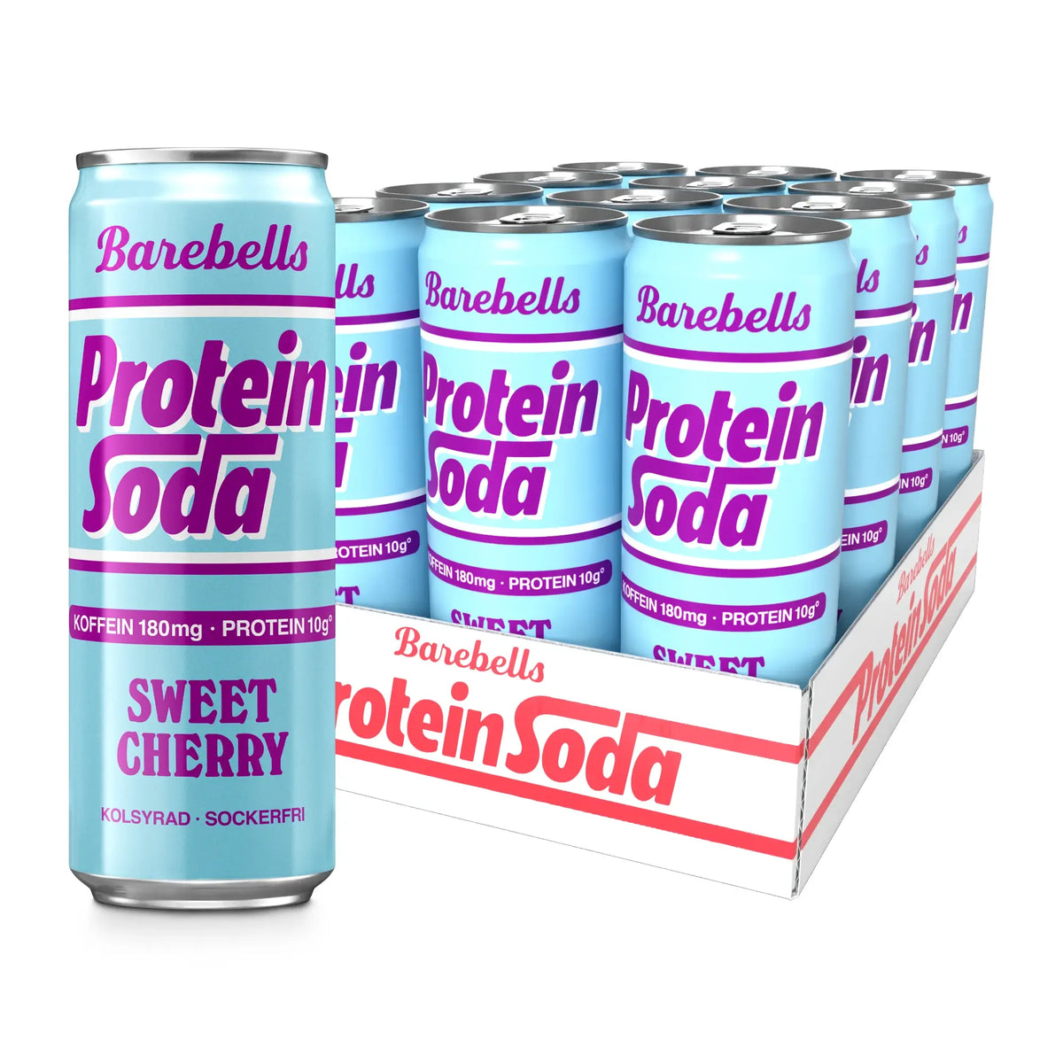 12 x Barebells Protein Soda 355 ml Sweet Cherry, bild 1 av 1
