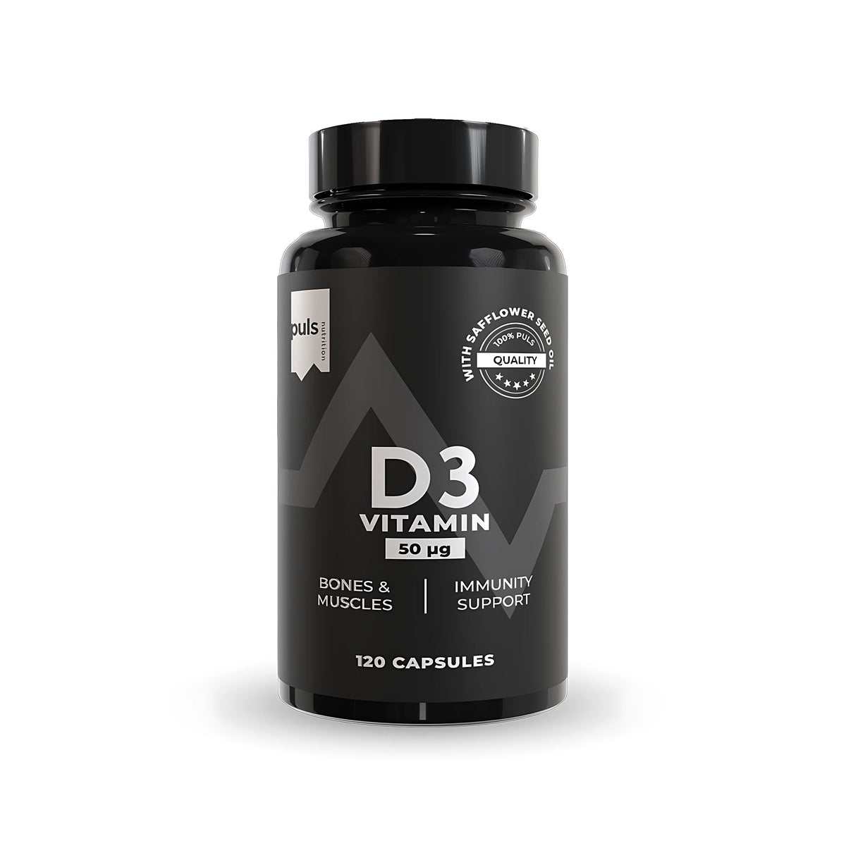 Puls Nutrition Vitamin D3 50µg 120 capsules