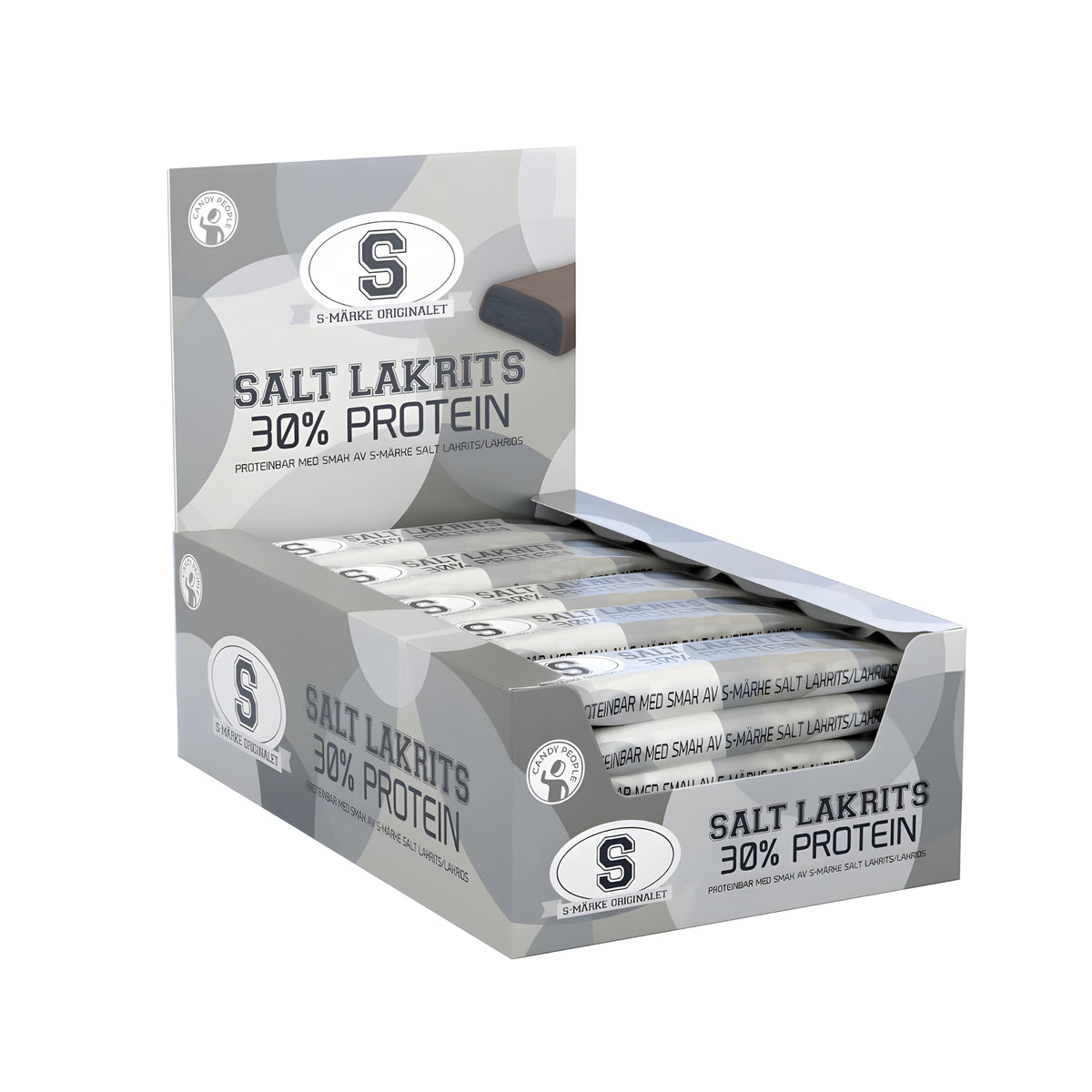 20 x S-märke Proteinbar 35 g Salt Lakrits, bild 1 av 1