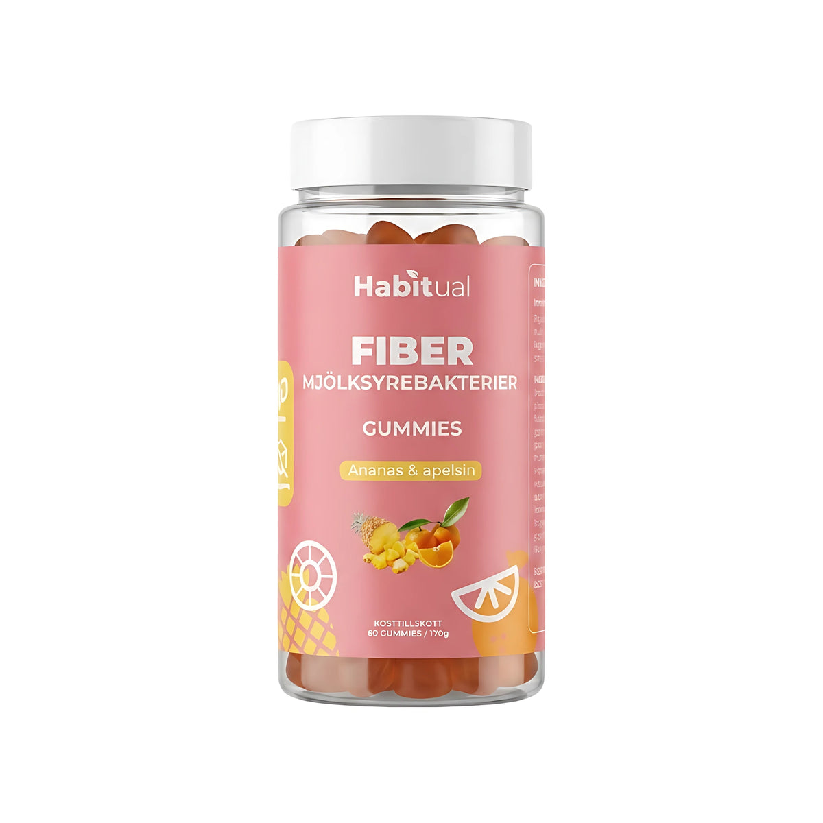 Habitual Fiber & Mjölksyrabakterier Gummies 60 st