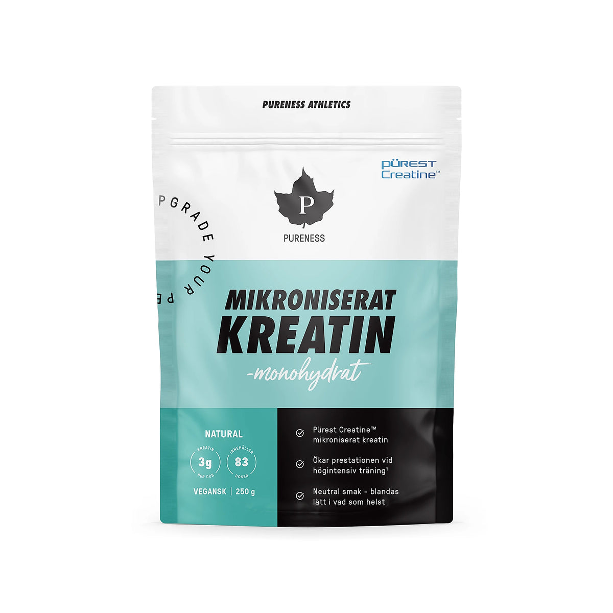 Pureness Athletics Mikroniserat Kreatinmonohydrat Pürest 250 g, bild 1 av 1
