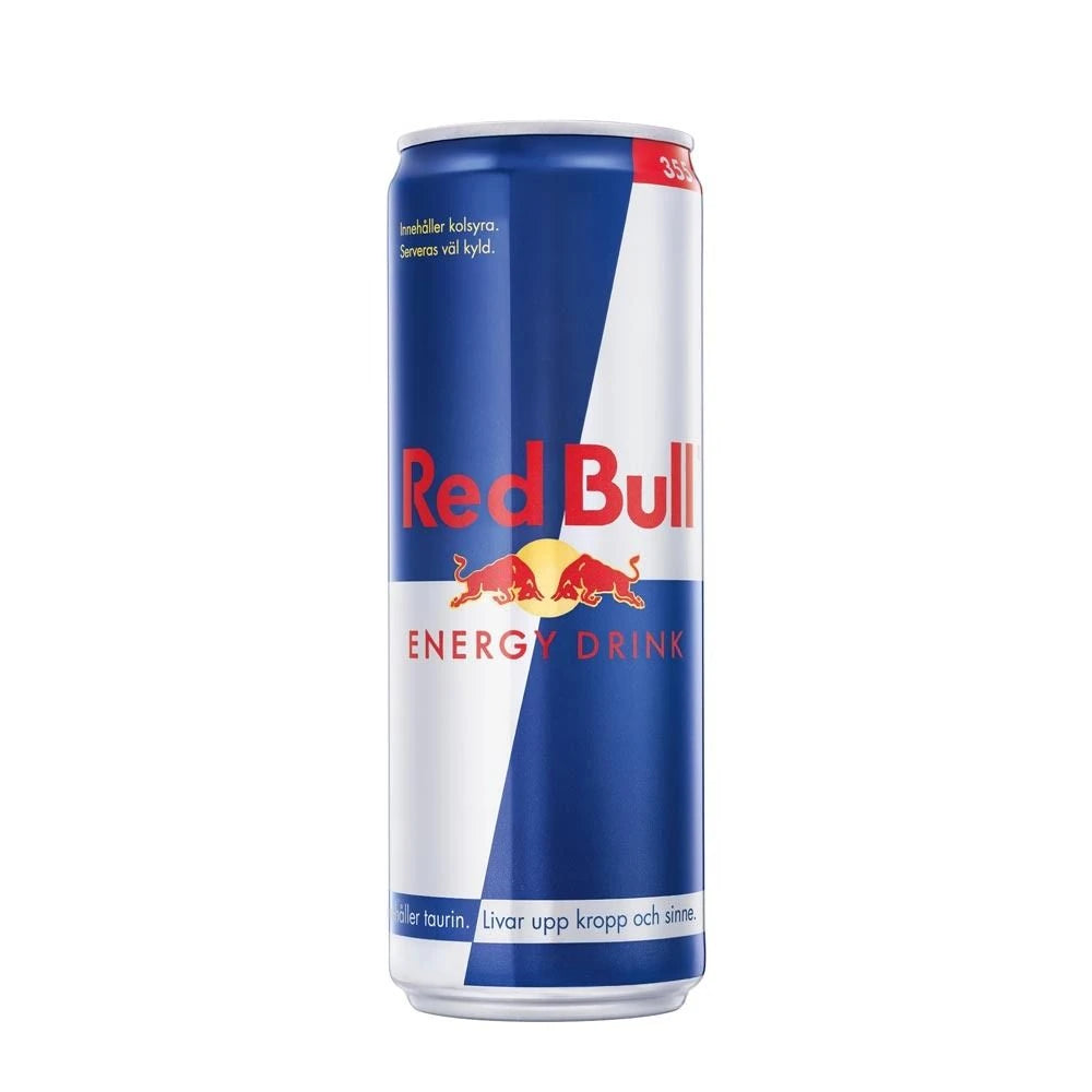 Red Bull Energidryck 250 ml i den ikoniska blå och silverfärgade aluminiumburken., bild 1 av 15