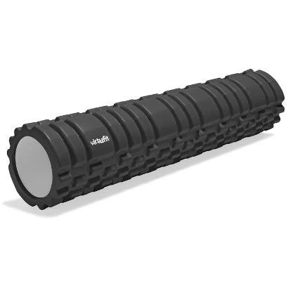 Virtufit Foam Roller 62 cm Rosa, en svart texturerad massagerulle i PVC och EVA för muskelåterhämtning., bild 1 av 1
