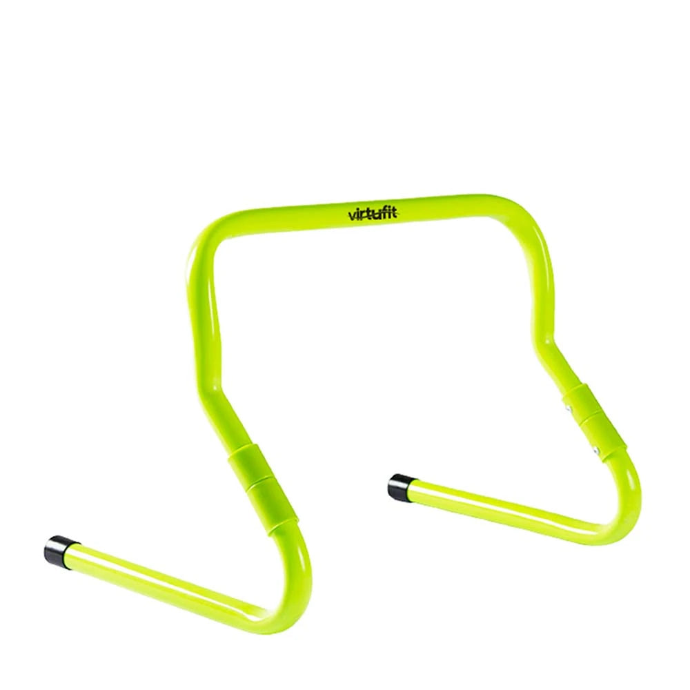 Virtufit Adjustable Hurdle i neongrön PVC-plast, en smidig och justerbar hopphäck för effektiv träning och kondition., bild 1 av 1